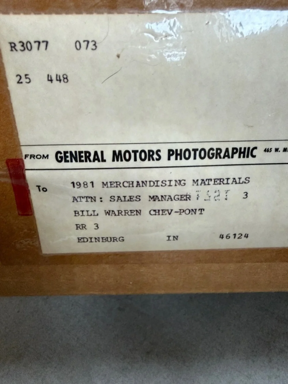 Vintage 1982 Corvette Original GM Promotional Model - Dark Claret NEW in box